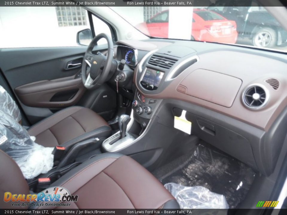 Jet Black/Brownstone Interior - 2015 Chevrolet Trax LTZ Photo #2