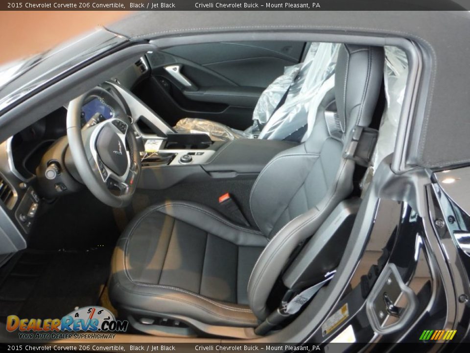 Jet Black Interior - 2015 Chevrolet Corvette Z06 Convertible Photo #16