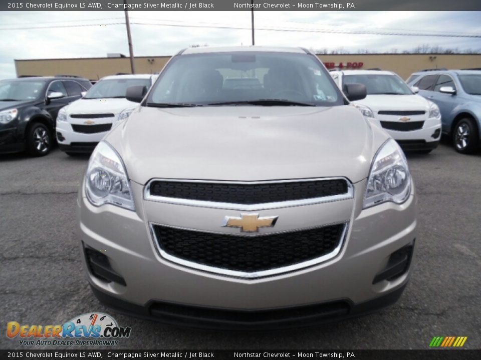 2015 Chevrolet Equinox LS AWD Champagne Silver Metallic / Jet Black Photo #10