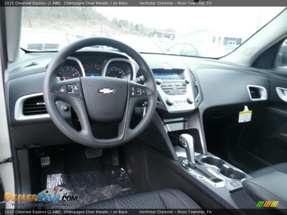 Jet Black Interior - 2015 Chevrolet Equinox LS AWD Photo #14