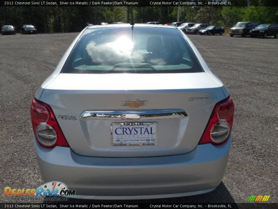 2013 Chevrolet Sonic LT Sedan Silver Ice Metallic / Dark Pewter/Dark Titanium Photo #8