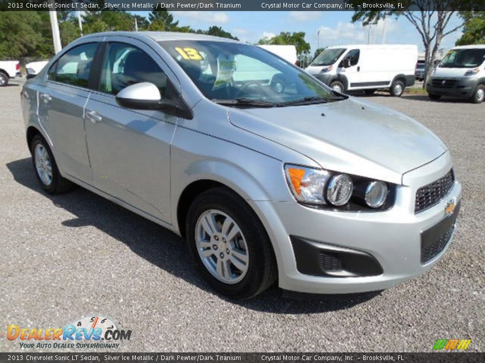 2013 Chevrolet Sonic LT Sedan Silver Ice Metallic / Dark Pewter/Dark Titanium Photo #11