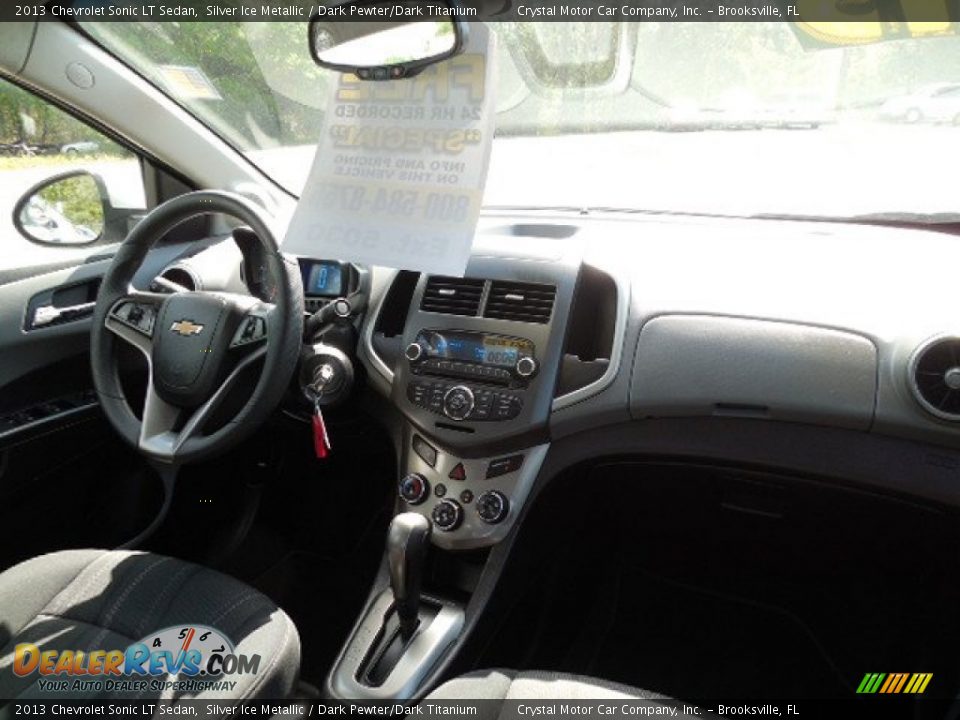 2013 Chevrolet Sonic LT Sedan Silver Ice Metallic / Dark Pewter/Dark Titanium Photo #12