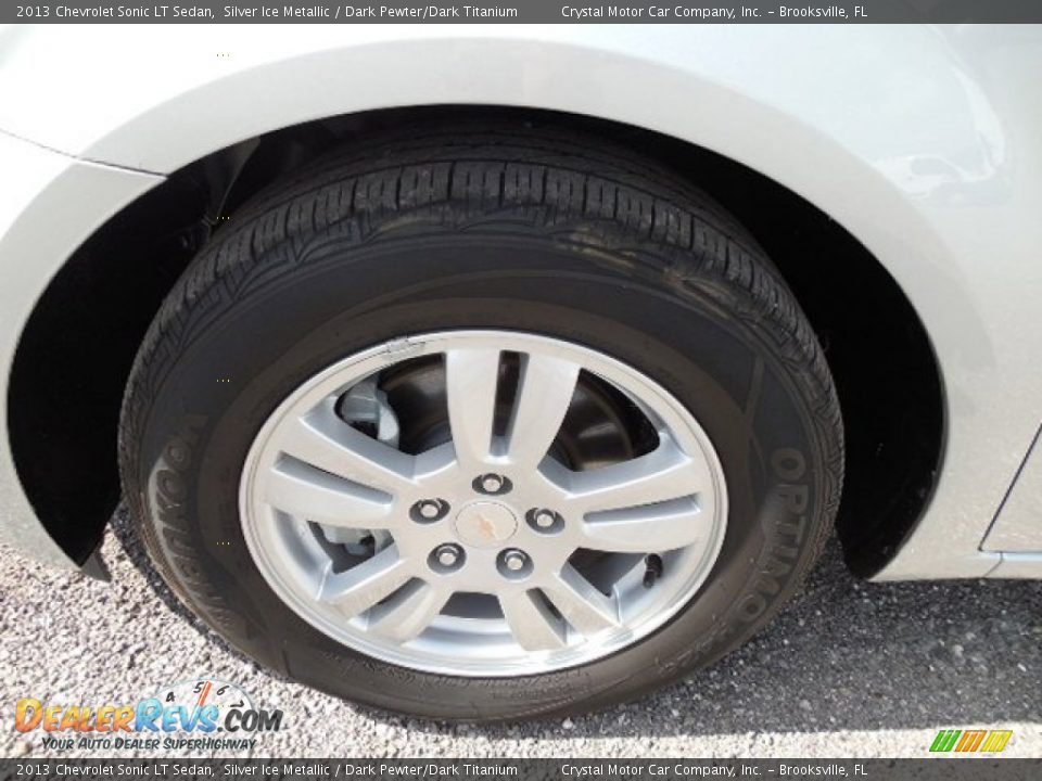 2013 Chevrolet Sonic LT Sedan Silver Ice Metallic / Dark Pewter/Dark Titanium Photo #15