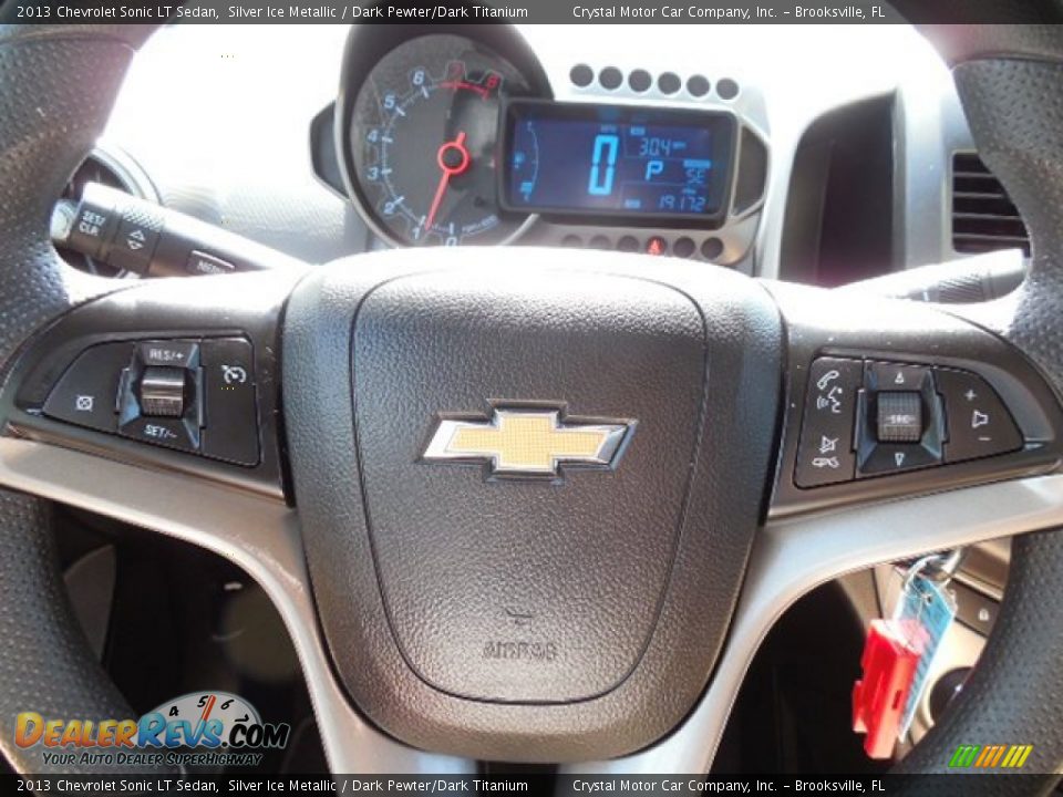 2013 Chevrolet Sonic LT Sedan Silver Ice Metallic / Dark Pewter/Dark Titanium Photo #21