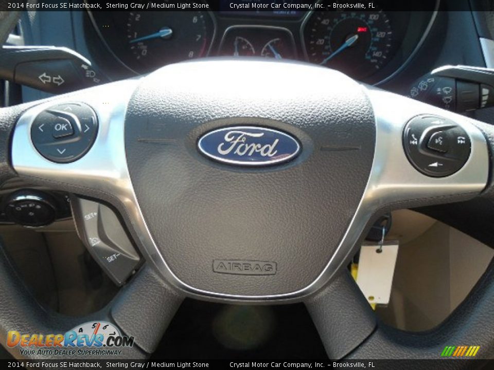2014 Ford Focus SE Hatchback Sterling Gray / Medium Light Stone Photo #22