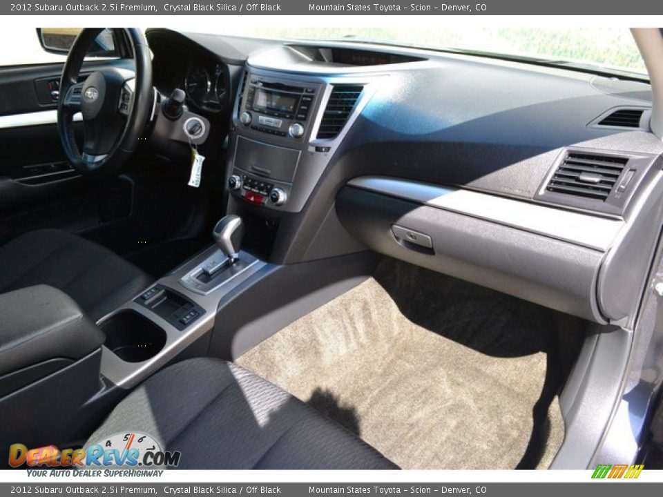 2012 Subaru Outback 2.5i Premium Crystal Black Silica / Off Black Photo #14
