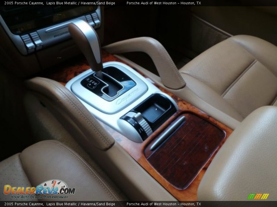 2005 Porsche Cayenne Lapis Blue Metallic / Havanna/Sand Beige Photo #20