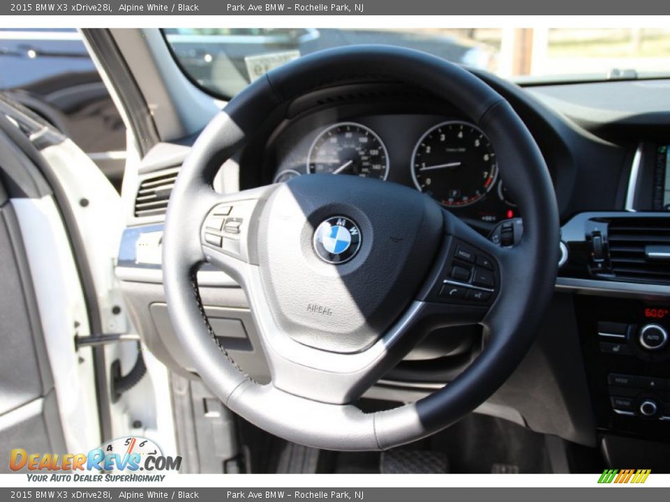 2015 BMW X3 xDrive28i Alpine White / Black Photo #19