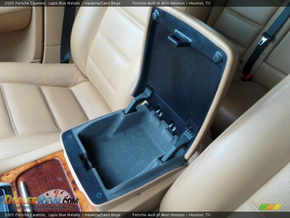 2005 Porsche Cayenne Lapis Blue Metallic / Havanna/Sand Beige Photo #21