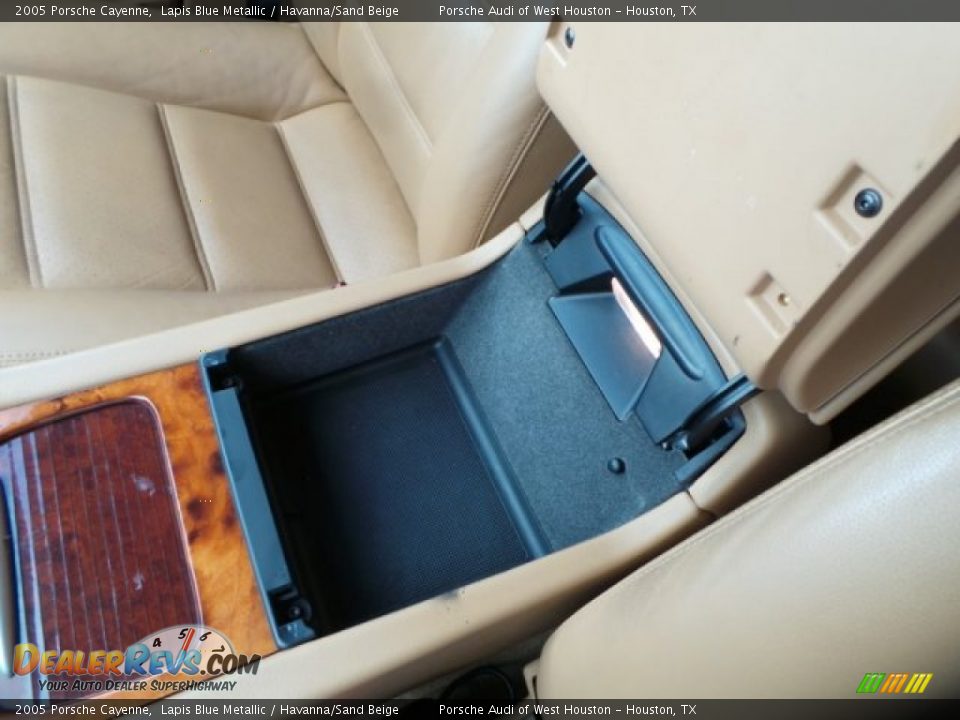 2005 Porsche Cayenne Lapis Blue Metallic / Havanna/Sand Beige Photo #22