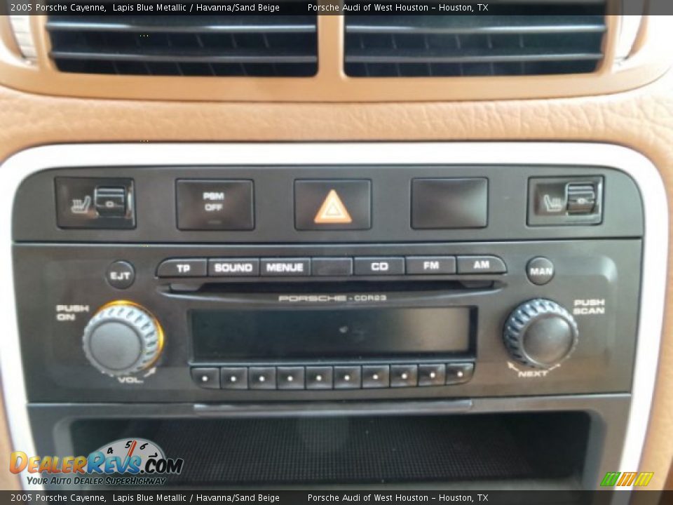 2005 Porsche Cayenne Lapis Blue Metallic / Havanna/Sand Beige Photo #24