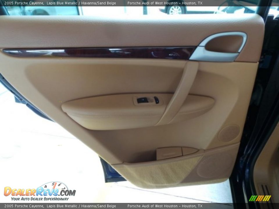 2005 Porsche Cayenne Lapis Blue Metallic / Havanna/Sand Beige Photo #28