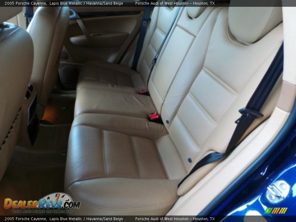2005 Porsche Cayenne Lapis Blue Metallic / Havanna/Sand Beige Photo #30