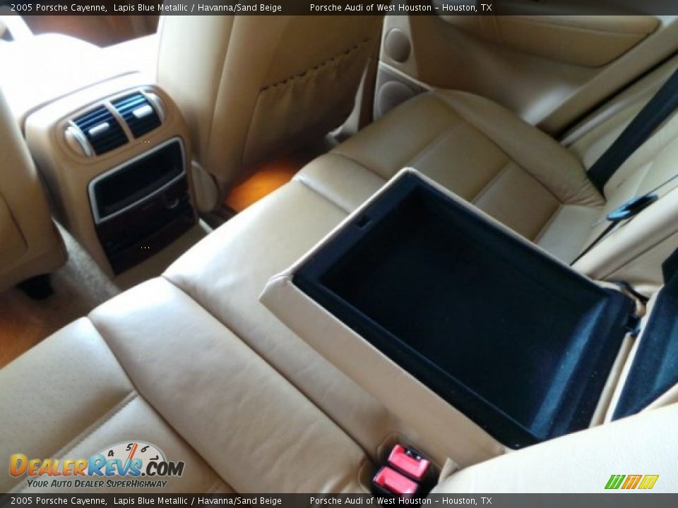 2005 Porsche Cayenne Lapis Blue Metallic / Havanna/Sand Beige Photo #31