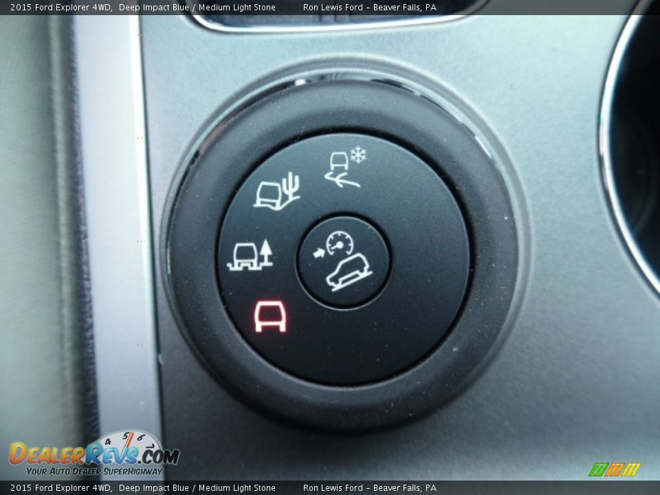 2015 Ford Explorer 4WD Deep Impact Blue / Medium Light Stone Photo #19