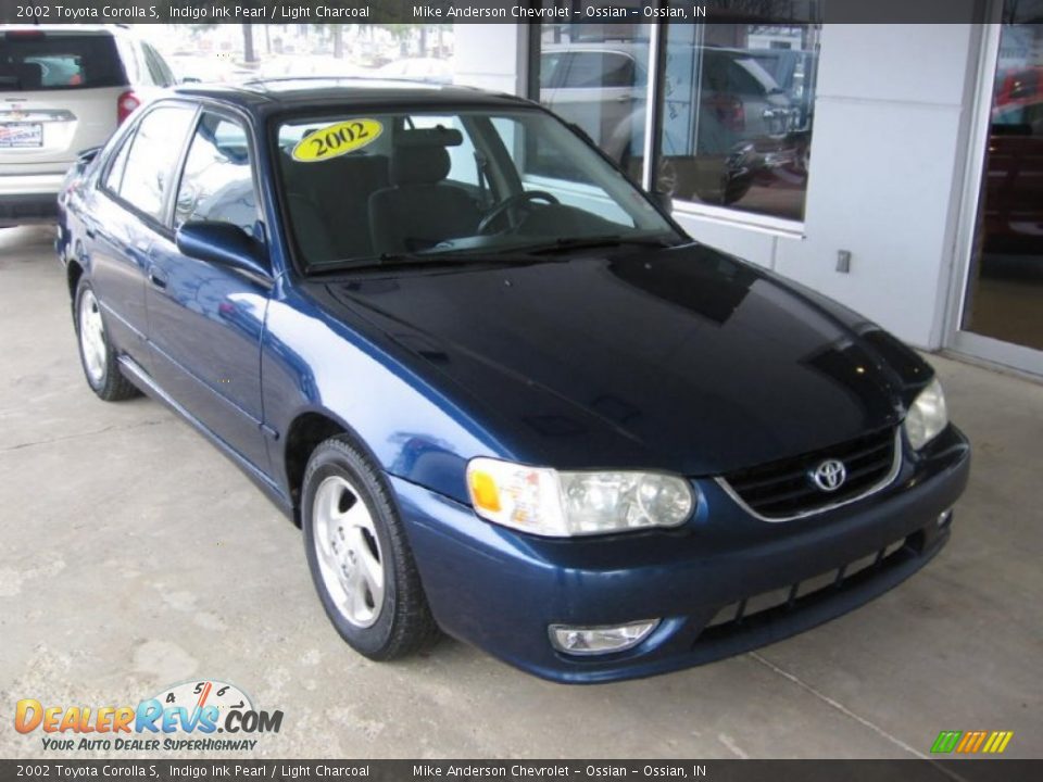 2002 Toyota Corolla S Indigo Ink Pearl / Light Charcoal Photo #1