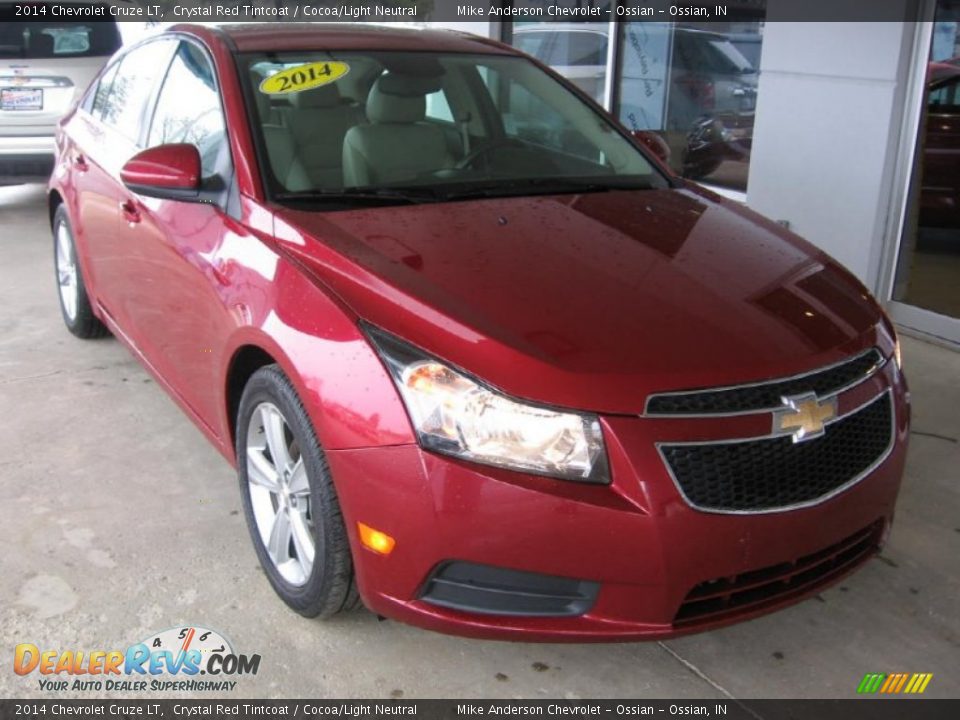 2014 Chevrolet Cruze LT Crystal Red Tintcoat / Cocoa/Light Neutral Photo #1