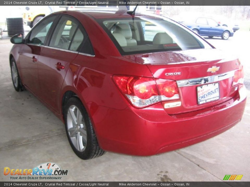 2014 Chevrolet Cruze LT Crystal Red Tintcoat / Cocoa/Light Neutral Photo #3