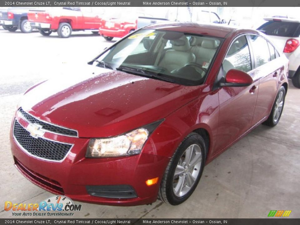 2014 Chevrolet Cruze LT Crystal Red Tintcoat / Cocoa/Light Neutral Photo #22
