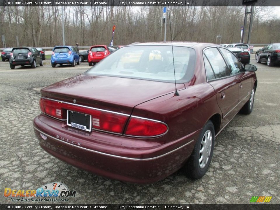 2001 Buick Century Custom Bordeaux Red Pearl / Graphite Photo #6