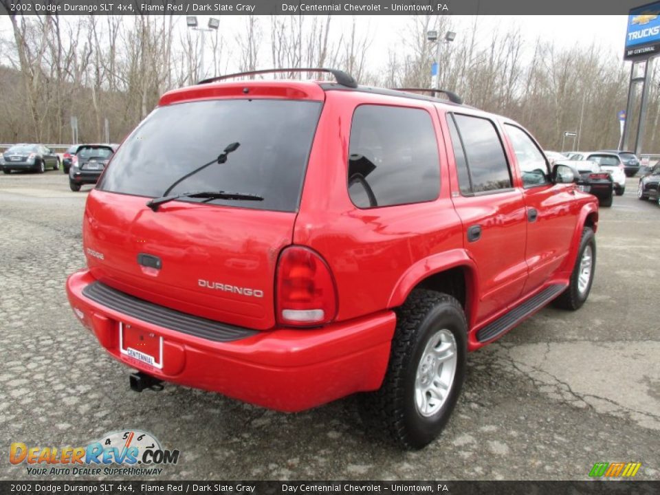 2002 Dodge Durango SLT 4x4 Flame Red / Dark Slate Gray Photo #9