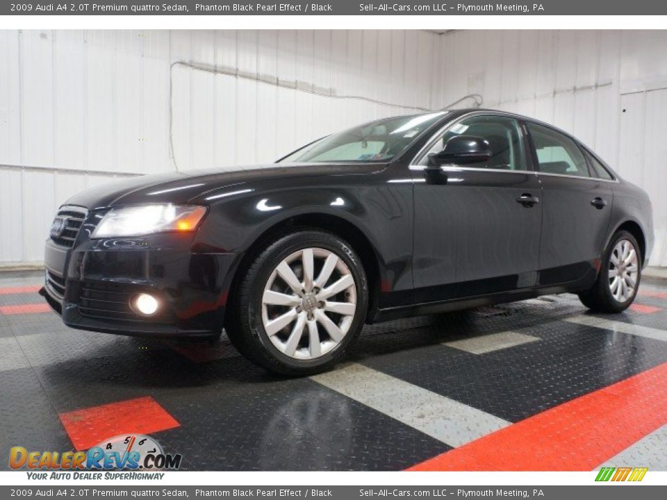 Front 3/4 View of 2009 Audi A4 2.0T Premium quattro Sedan Photo #2