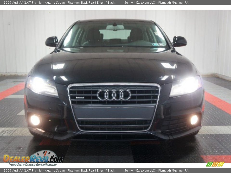 2009 Audi A4 2.0T Premium quattro Sedan Phantom Black Pearl Effect / Black Photo #4