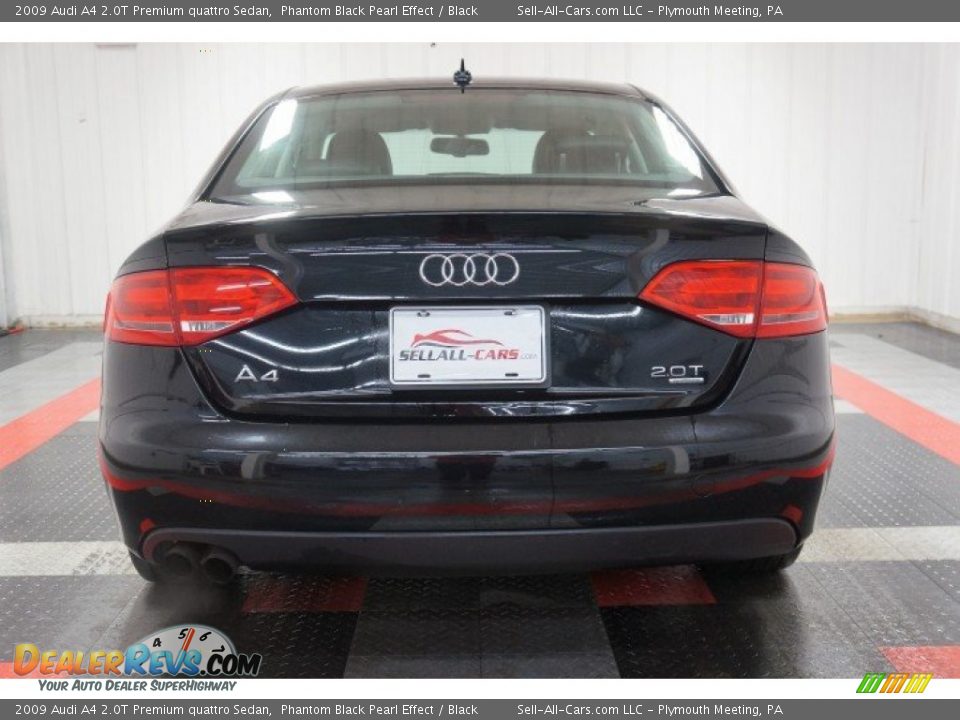 2009 Audi A4 2.0T Premium quattro Sedan Phantom Black Pearl Effect / Black Photo #9