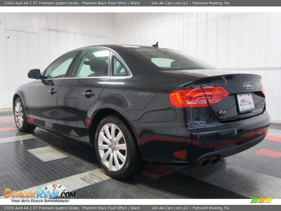2009 Audi A4 2.0T Premium quattro Sedan Phantom Black Pearl Effect / Black Photo #10