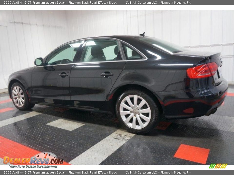 2009 Audi A4 2.0T Premium quattro Sedan Phantom Black Pearl Effect / Black Photo #11