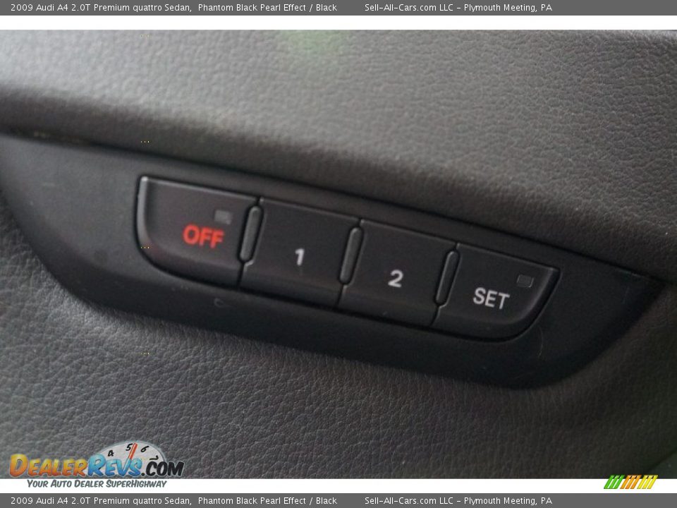 2009 Audi A4 2.0T Premium quattro Sedan Phantom Black Pearl Effect / Black Photo #13