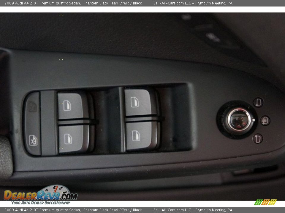 2009 Audi A4 2.0T Premium quattro Sedan Phantom Black Pearl Effect / Black Photo #14