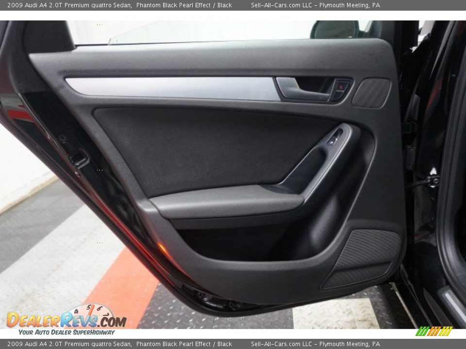 2009 Audi A4 2.0T Premium quattro Sedan Phantom Black Pearl Effect / Black Photo #15