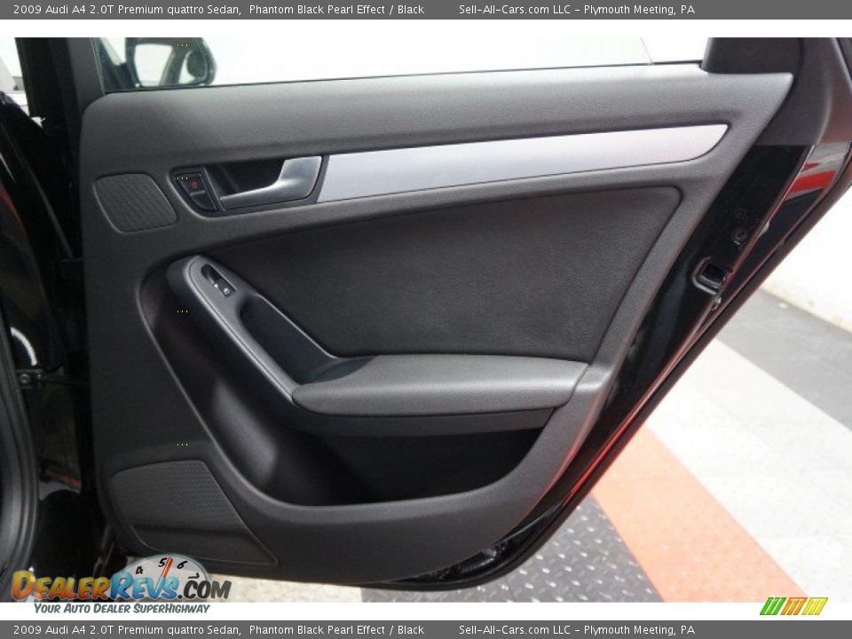 2009 Audi A4 2.0T Premium quattro Sedan Phantom Black Pearl Effect / Black Photo #16
