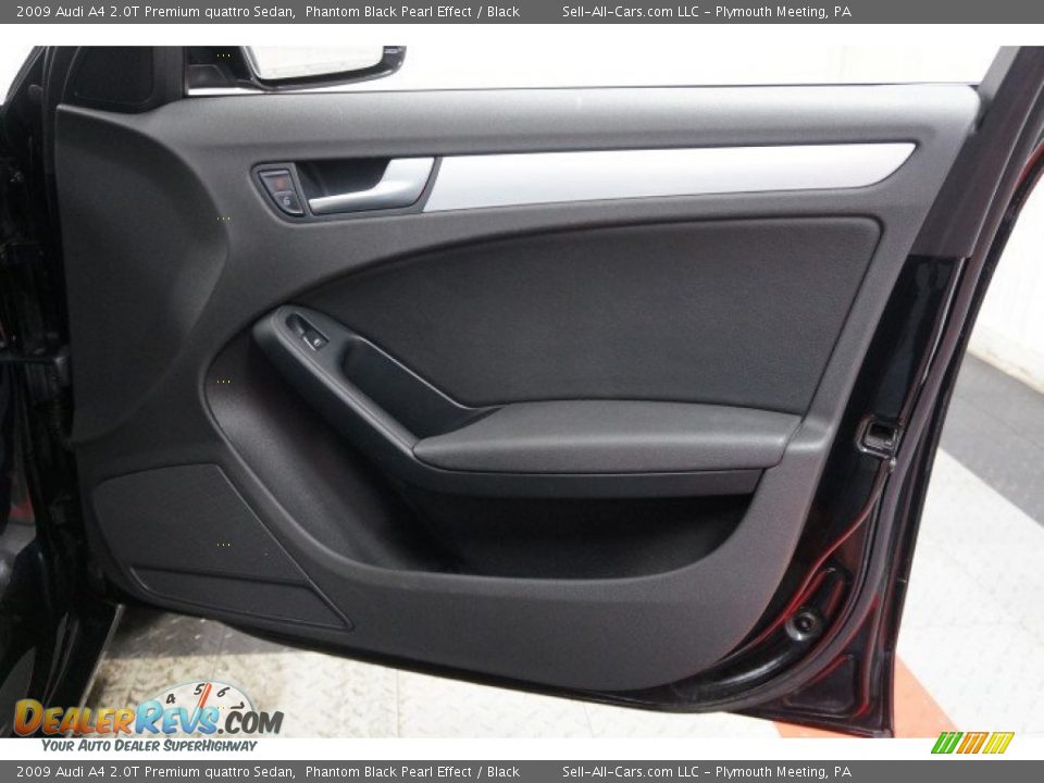 2009 Audi A4 2.0T Premium quattro Sedan Phantom Black Pearl Effect / Black Photo #17