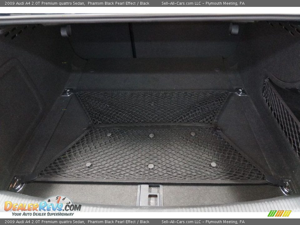 2009 Audi A4 2.0T Premium quattro Sedan Phantom Black Pearl Effect / Black Photo #18