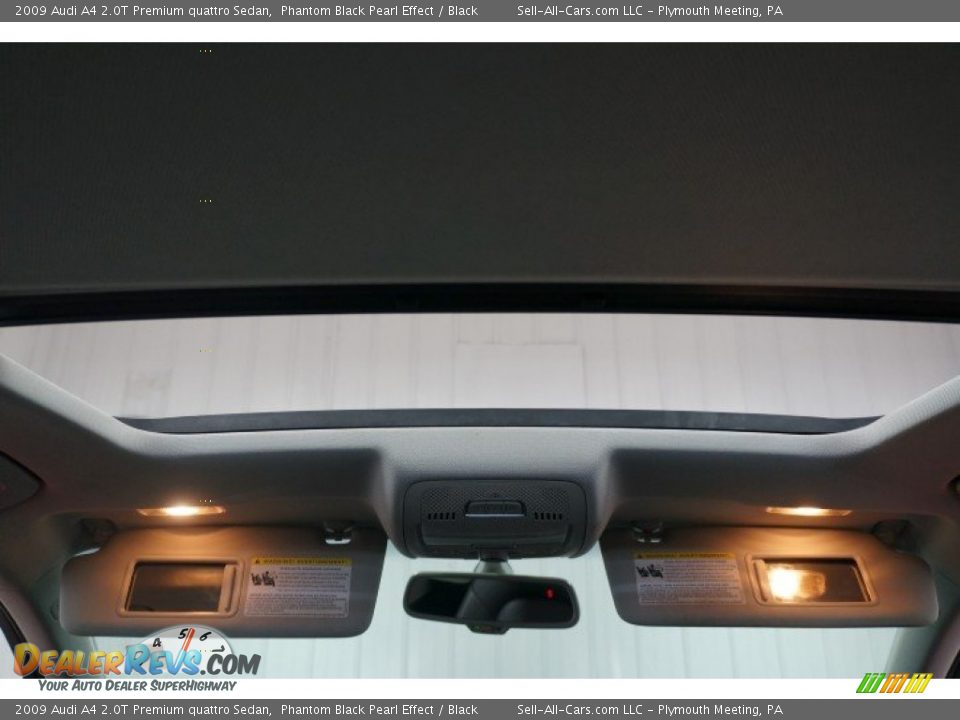 2009 Audi A4 2.0T Premium quattro Sedan Phantom Black Pearl Effect / Black Photo #20
