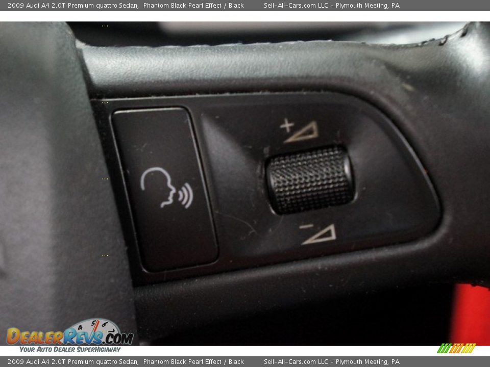 2009 Audi A4 2.0T Premium quattro Sedan Phantom Black Pearl Effect / Black Photo #24