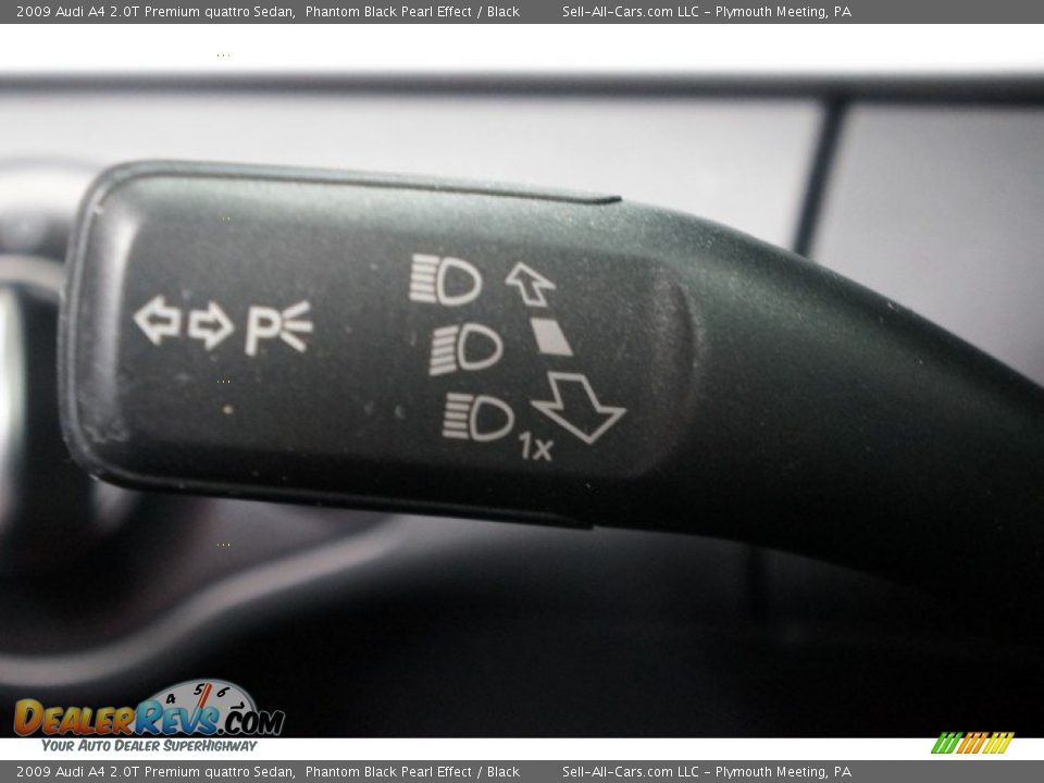 2009 Audi A4 2.0T Premium quattro Sedan Phantom Black Pearl Effect / Black Photo #25