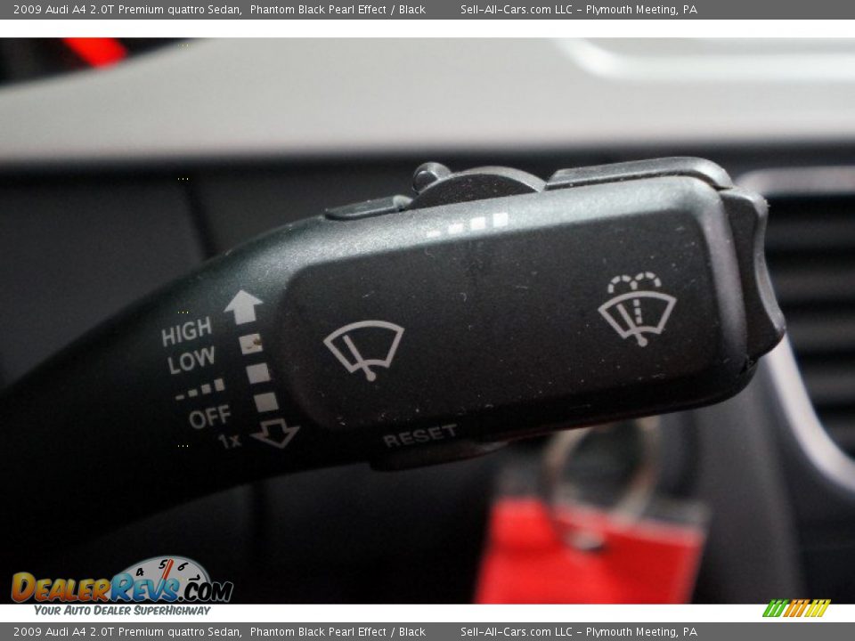 2009 Audi A4 2.0T Premium quattro Sedan Phantom Black Pearl Effect / Black Photo #26