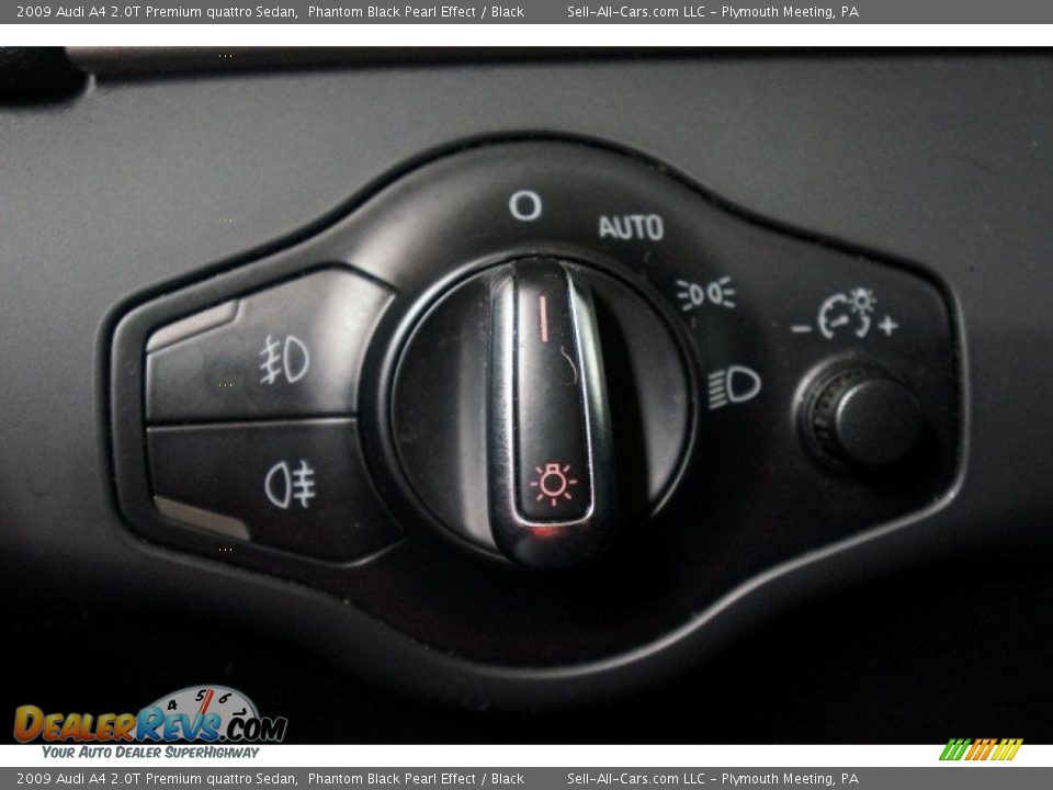 2009 Audi A4 2.0T Premium quattro Sedan Phantom Black Pearl Effect / Black Photo #27