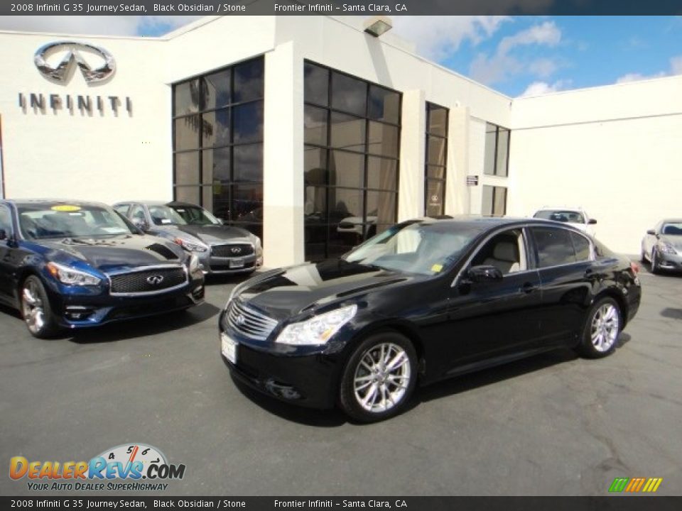 2008 Infiniti G 35 Journey Sedan Black Obsidian / Stone Photo #1