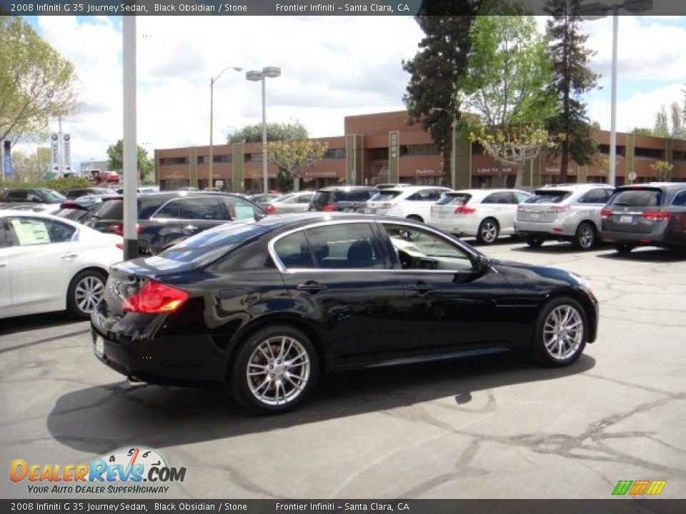 2008 Infiniti G 35 Journey Sedan Black Obsidian / Stone Photo #4