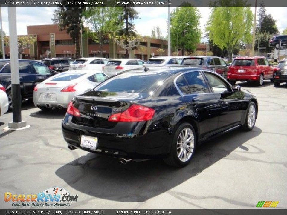 2008 Infiniti G 35 Journey Sedan Black Obsidian / Stone Photo #5