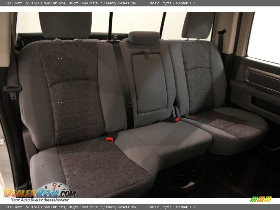 2013 Ram 1500 SLT Crew Cab 4x4 Bright Silver Metallic / Black/Diesel Gray Photo #14