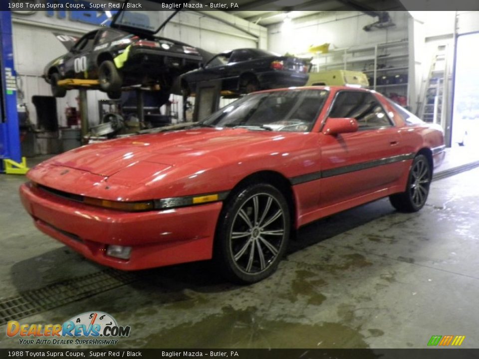 1988 Toyota Supra Coupe Super Red / Black Photo #1