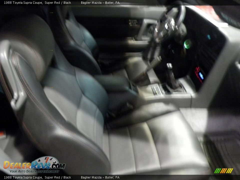 1988 Toyota Supra Coupe Super Red / Black Photo #7
