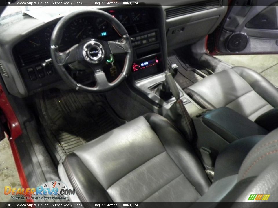 Black Interior - 1988 Toyota Supra Coupe Photo #8
