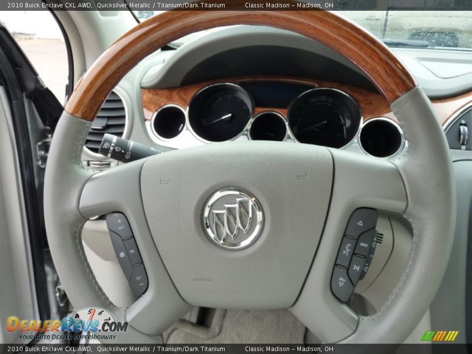 2010 Buick Enclave CXL AWD Steering Wheel Photo #8